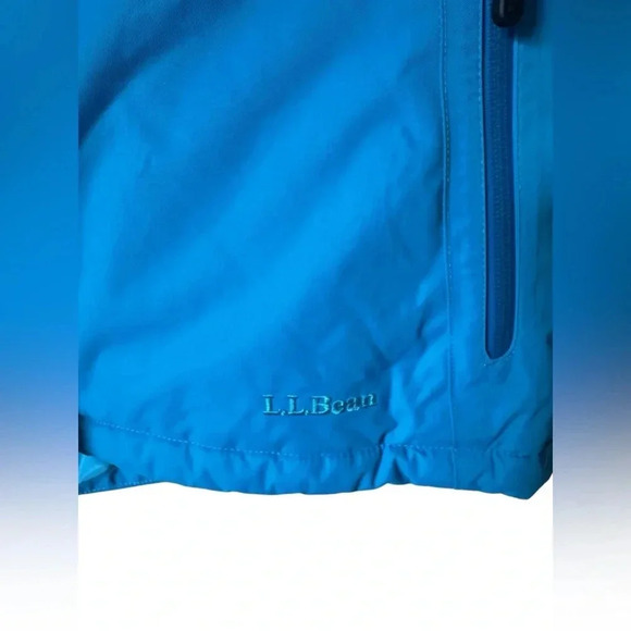 LL Bean Womens Rugged Ridge Parka Coat Jacket Waterproof Primaloft XL Blue - Picture 9 of 16
